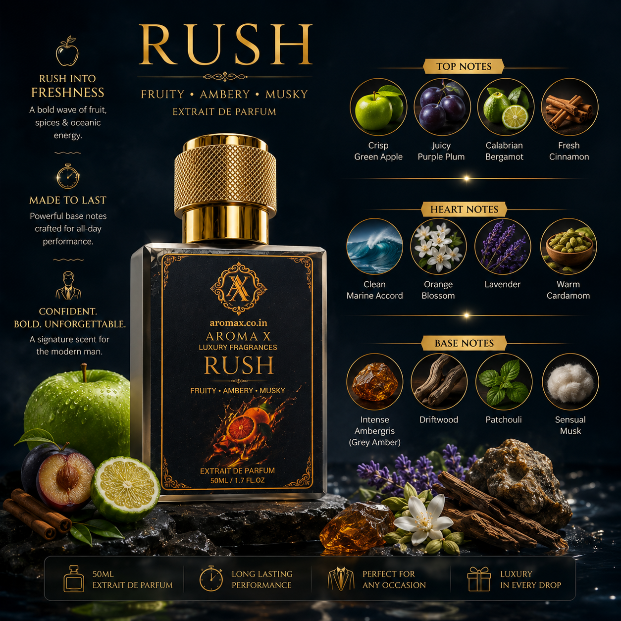 Rush – 50ml Luxury Perfume 3